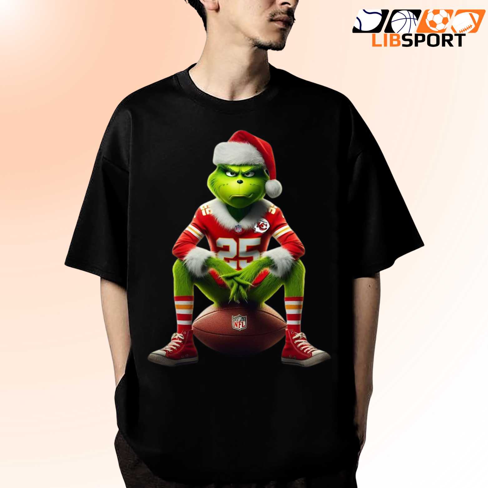 Kansas City Chiefs Grinch T Shirt Funny Christmas Football Tee Holiday Fan Merch 1